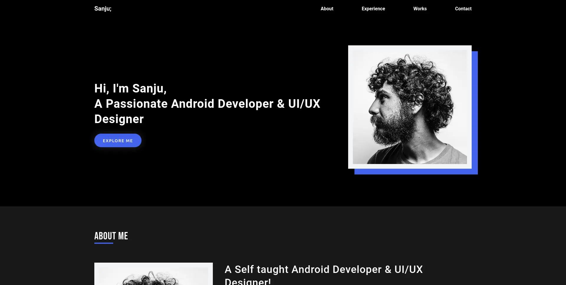 Developer Portfolio preview